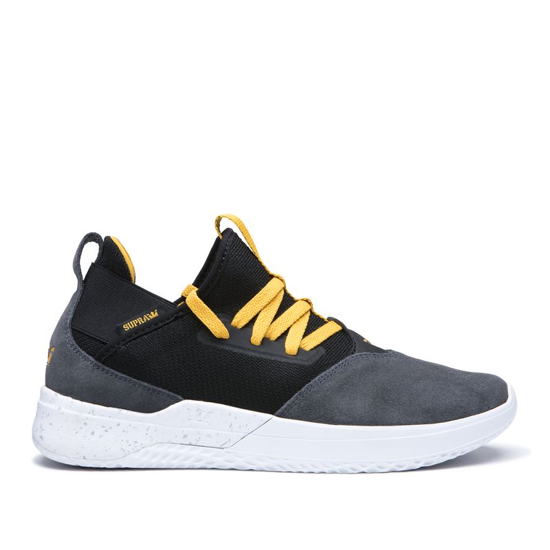 Supra Titanium Low Top Schuhe Damen - Schwarz/Grau IDL64848